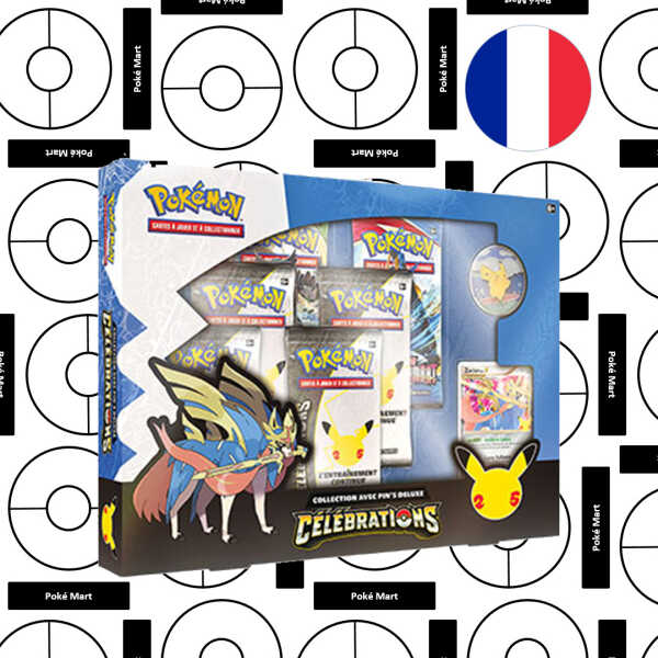 Pokémon - Collection Célébrations – Zacian Collection avec pin’s Deluxe Célébrations - Jeu de Cartes à Collectionner - pokemart.be